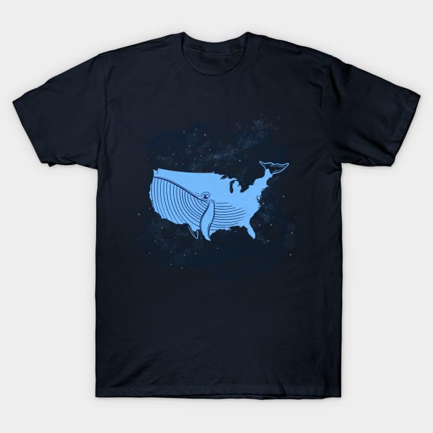 United Whales of America T-Shirt by opippi